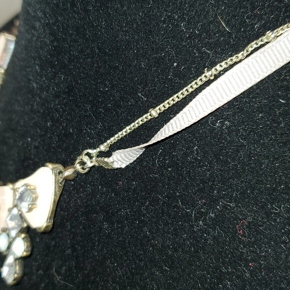 Rhinestone Ribbon Chain Necklace‎ - Picture 6 of 6